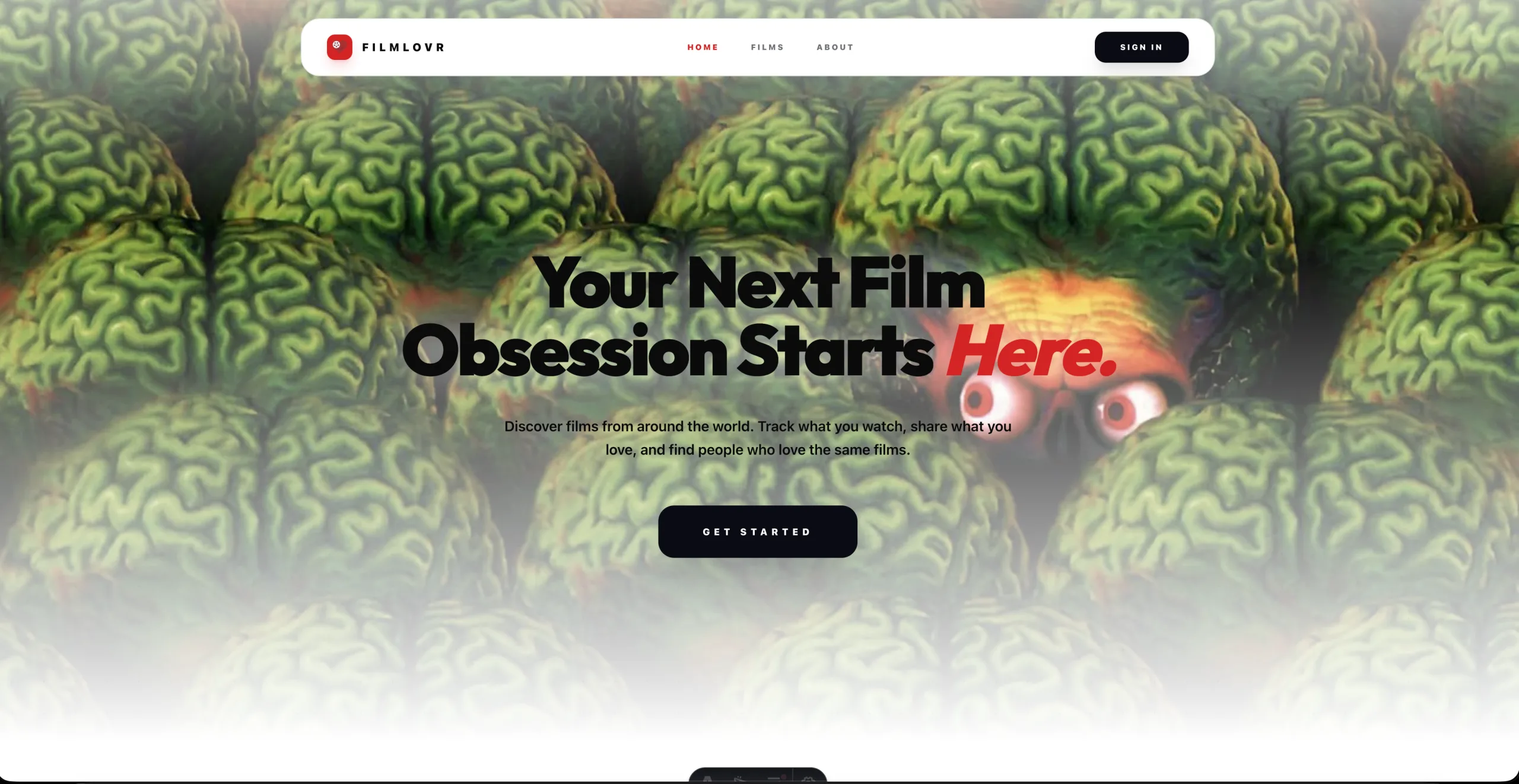 Filmlovr landing — your next film obsession starts here